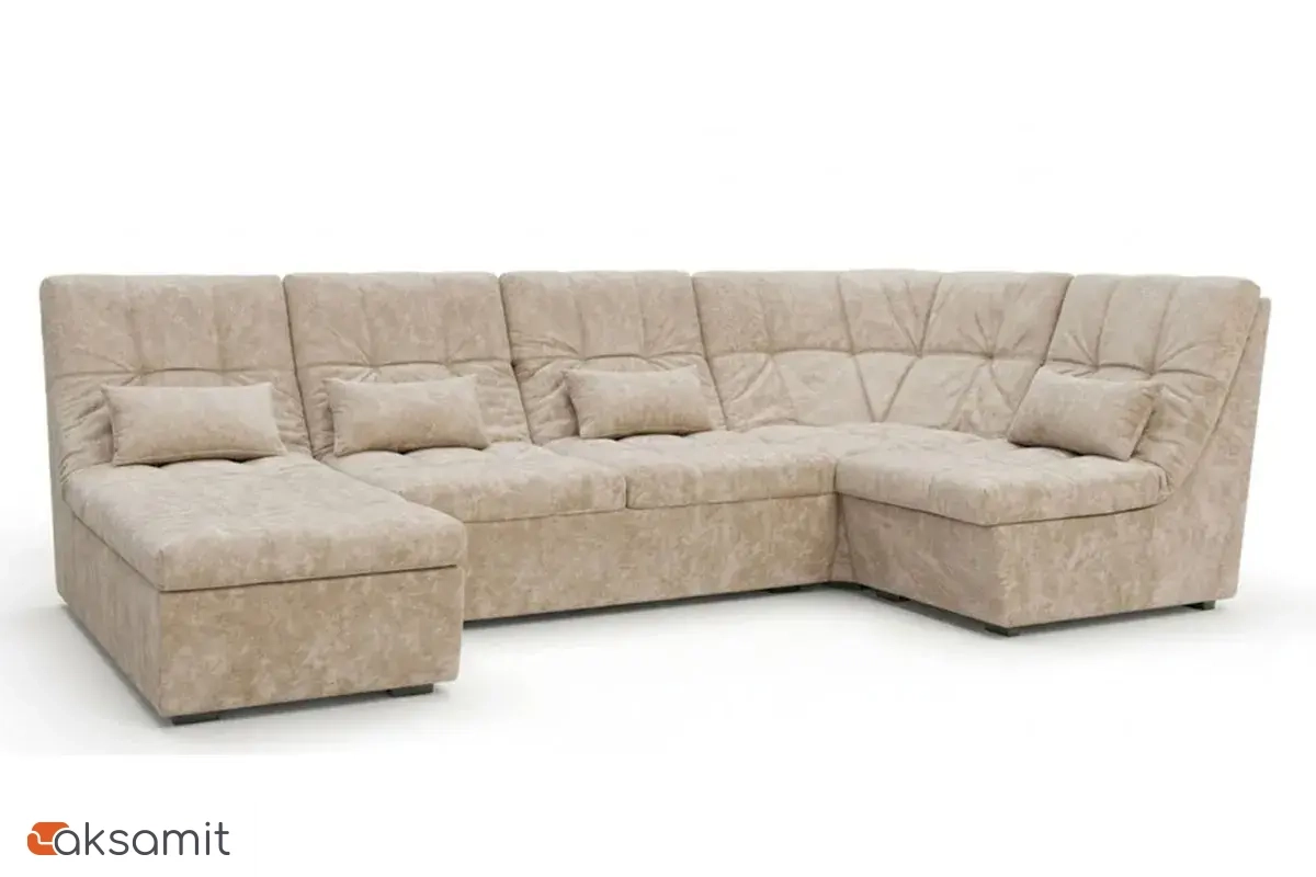 Угловой диван София 2 ДКУ 3Т латы Siesta Milk