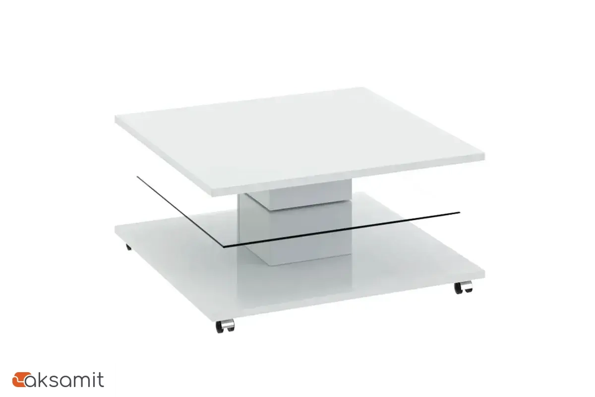 Стол журнальный Diamond Тип 1 (Белый глянец)