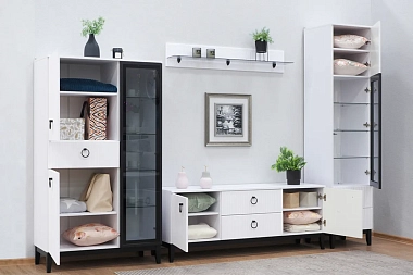 Гостиная Шарлиз (Белое сияние/Белый снег)