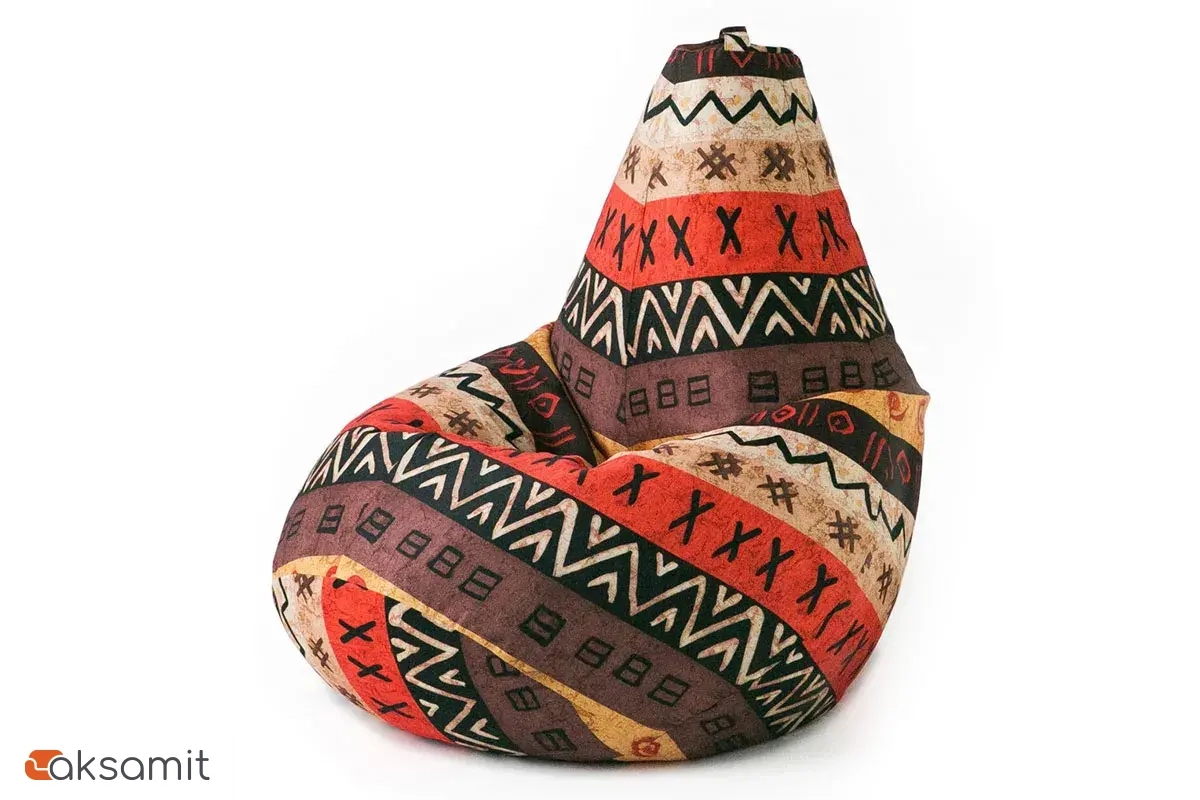 Кресло-мешок Груша Миди 2XL (Мебельный хлопок / Африка)