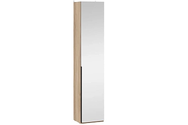 Шкаф для белья Порто СМ-393.07.212 с 1 зеркальной дверью (366) (Яблоня Беллуно/Графит)
