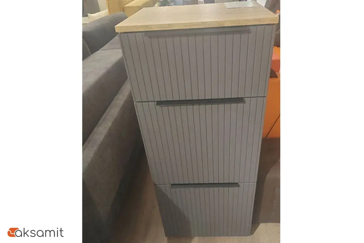 Тумба для обуви Астория 12 (Дуб кастелло медовый / Графит софт)