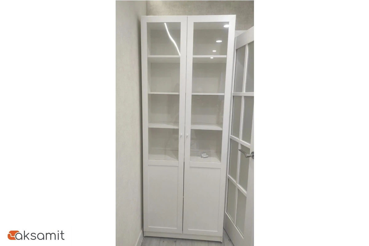 Шкаф для книг двухстворчатый Харрис 32 (Белый)