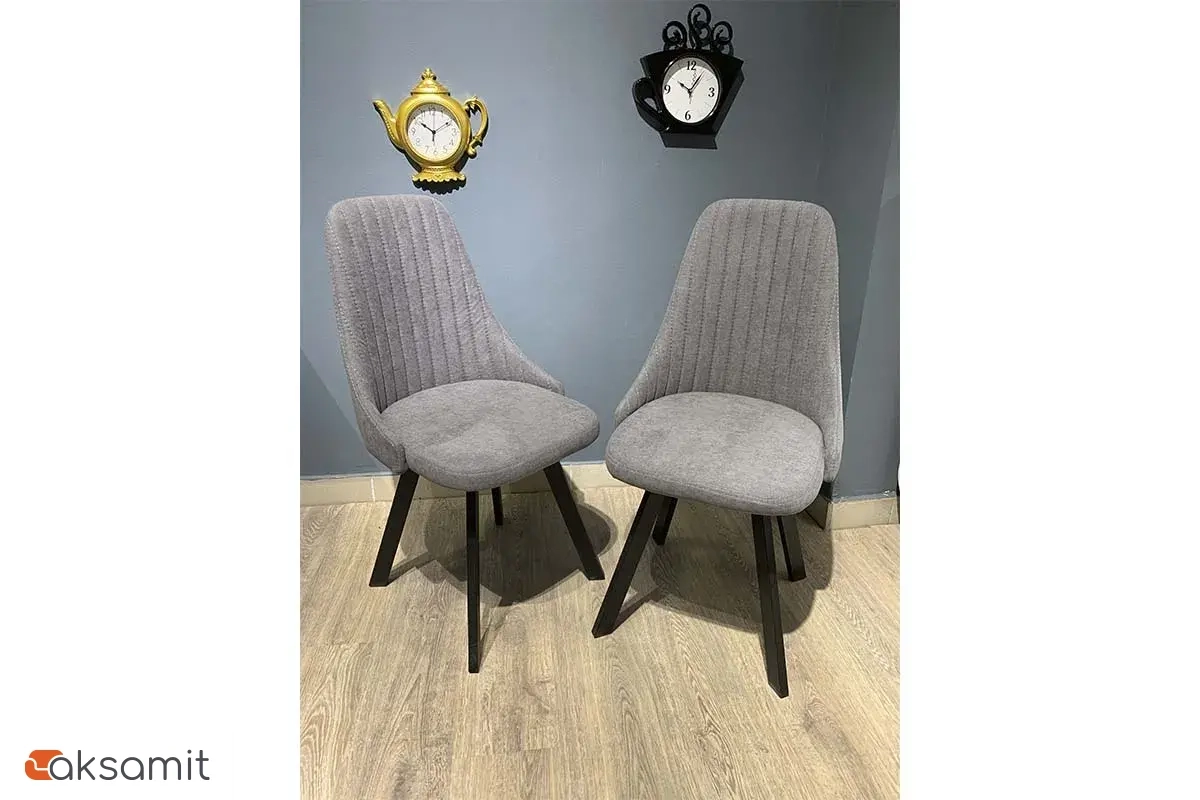 Стул Франк Исп.2 ДП2-30 Паук (Черный матовый/Микровелюр Серый)