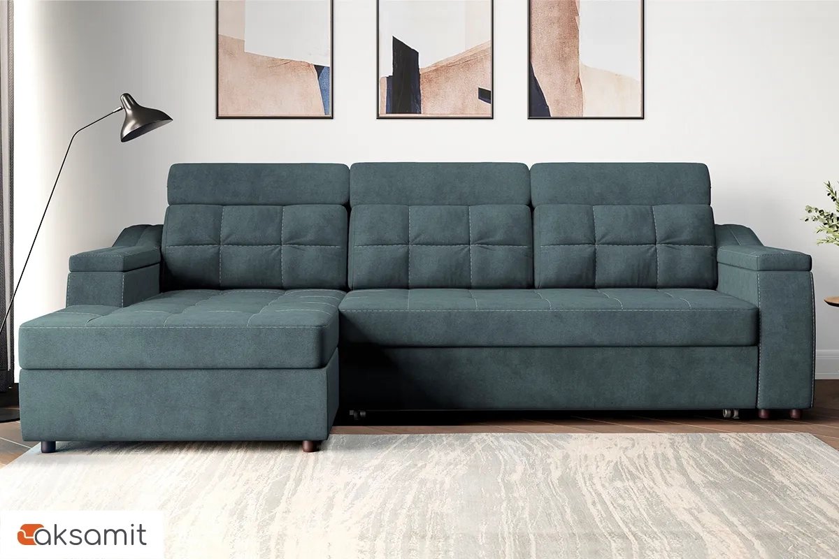 Угловой диван Бруно New ДКУ-О Teddy 18 Серый