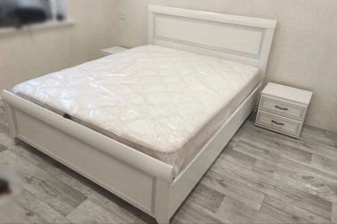 Кровать КР-1022 140х200 (Снежный Ясень)