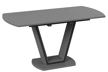 Стол обеденный Тип 2 Дели (Серый софт/Стекло)