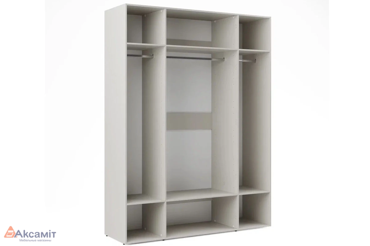 Корпус шкафа для гардеробной Мария МШ 180.55+МКЯ 55 (Дымчато-серый)