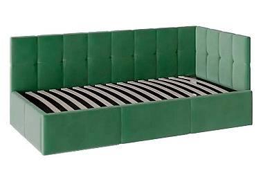Кровать Оттава с подъемным механизмом 90х200 (Ткань Зеленая)