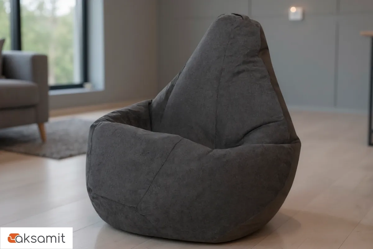 Кресло Мешок Груша (Графит / Велюр) 3XL