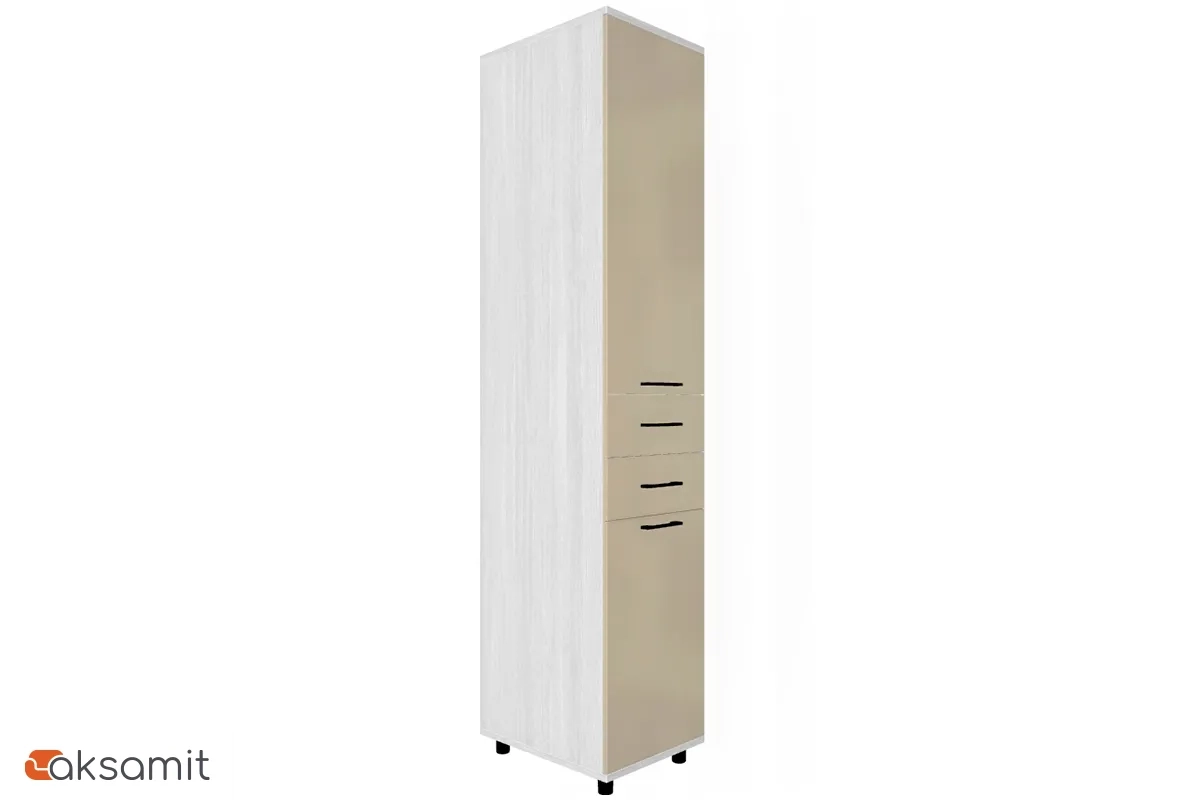 Шкаф многоцелевой ШК-5023-СЯ-КГ (Снежный Ясень / Кашемир Глянцевый)