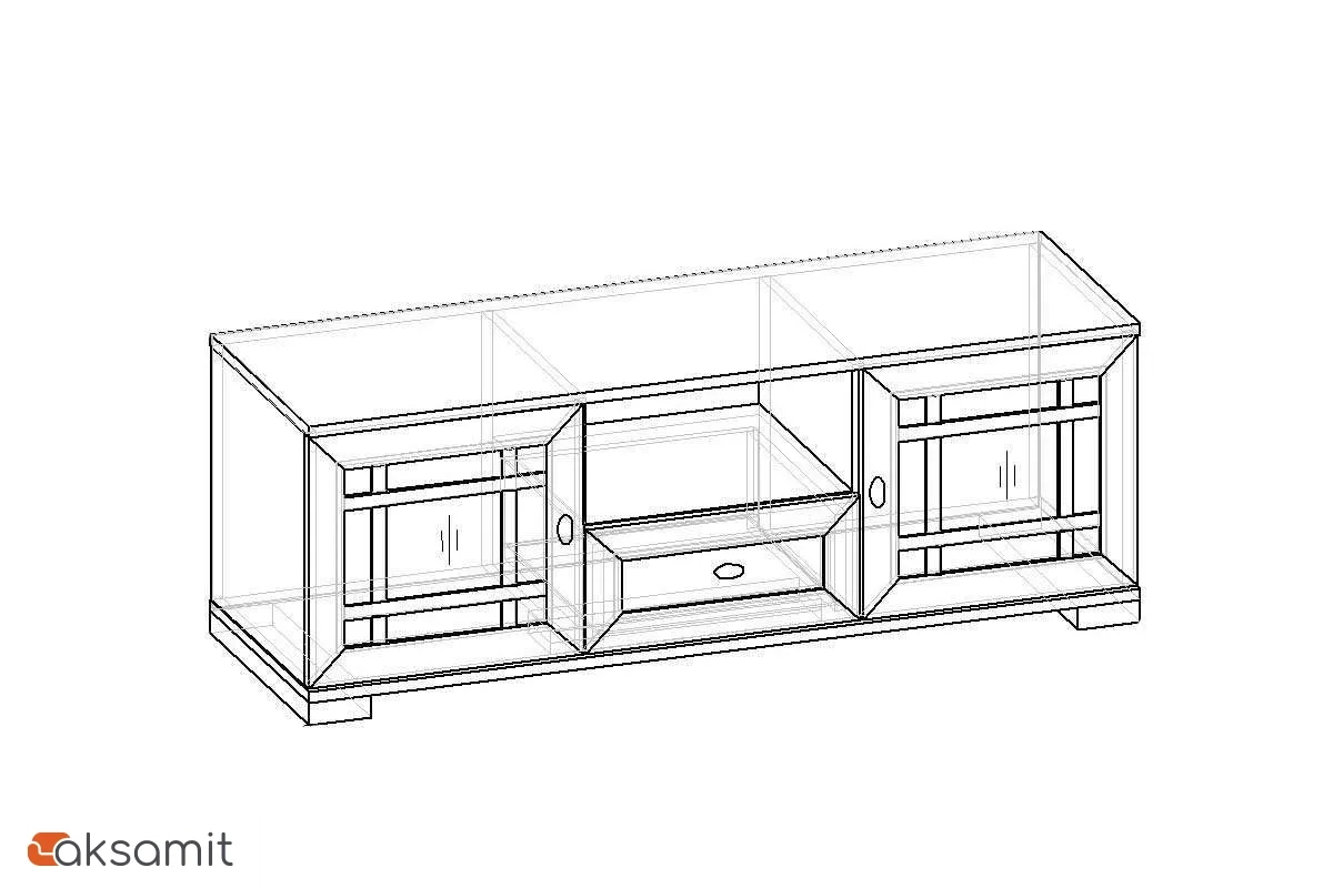 Sherlock 3 Тумба ТВ орех шоколадный
