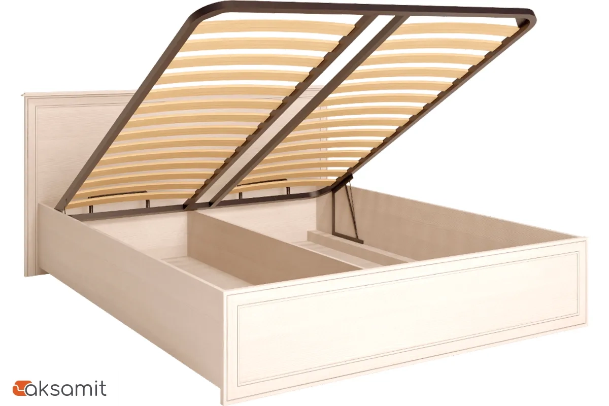 Кровать Венеция 5 с подъемным механизмом 160х200 (Бодега Светлый) фото