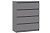 Комод Денвер 4 ящика Исп.2 (Графит серый)