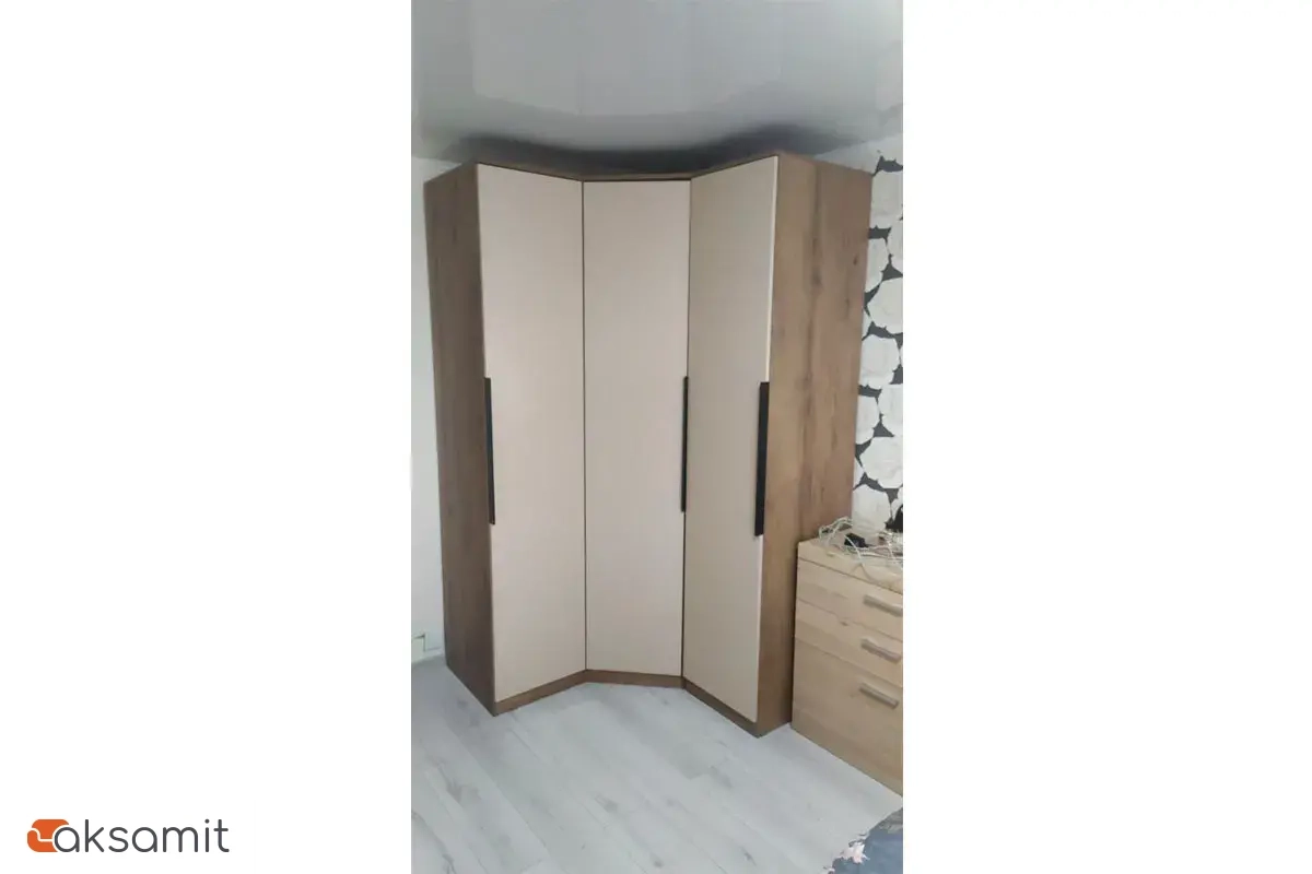 Шкаф 1-дверный для платья и белья Тоскана (Дуб Табачный/Бисквит)