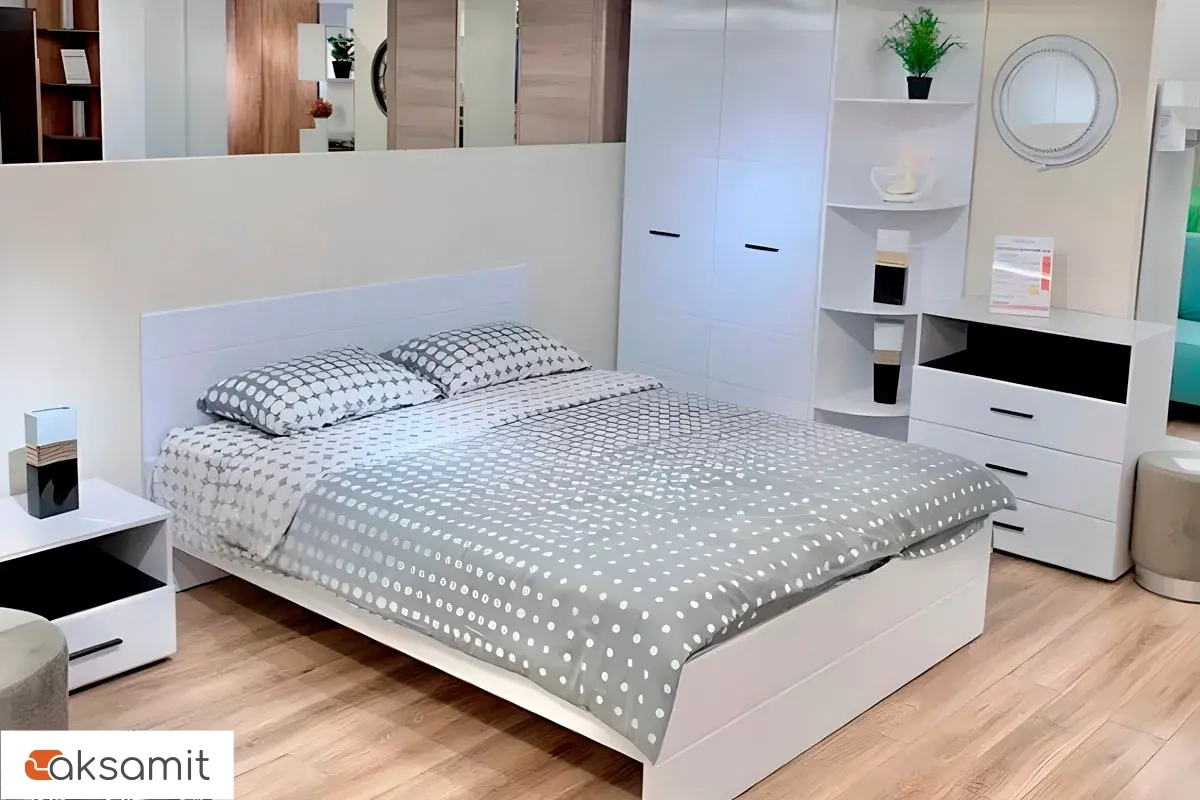 Кровать Gloss 160х200 Белый/Белый глянец (72374522) Кровать Gloss 160х200 Белый/Белый глянец (72374522)