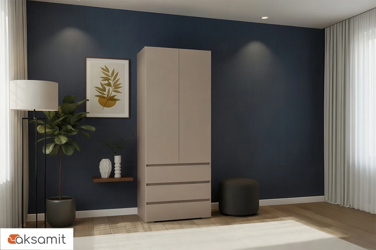 Шкаф 2-створчатый Веста (Бежевый)