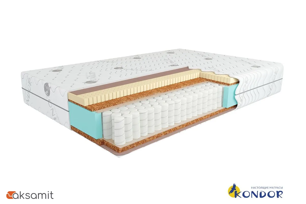 Матрас Кондор Jamaika 2 Hard 140х200 Чехол стрейч трикотажный