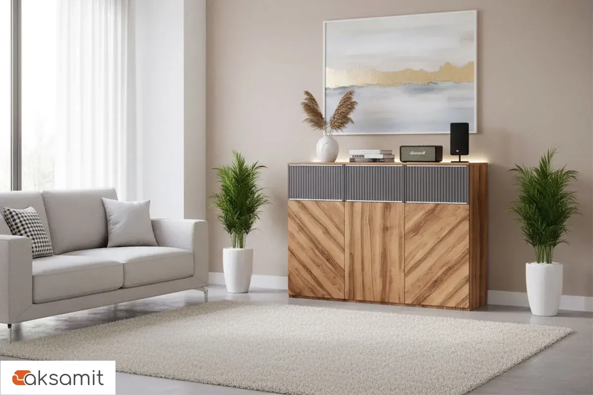 Греденция Моника Мод. 4 (Авелано/Графит)