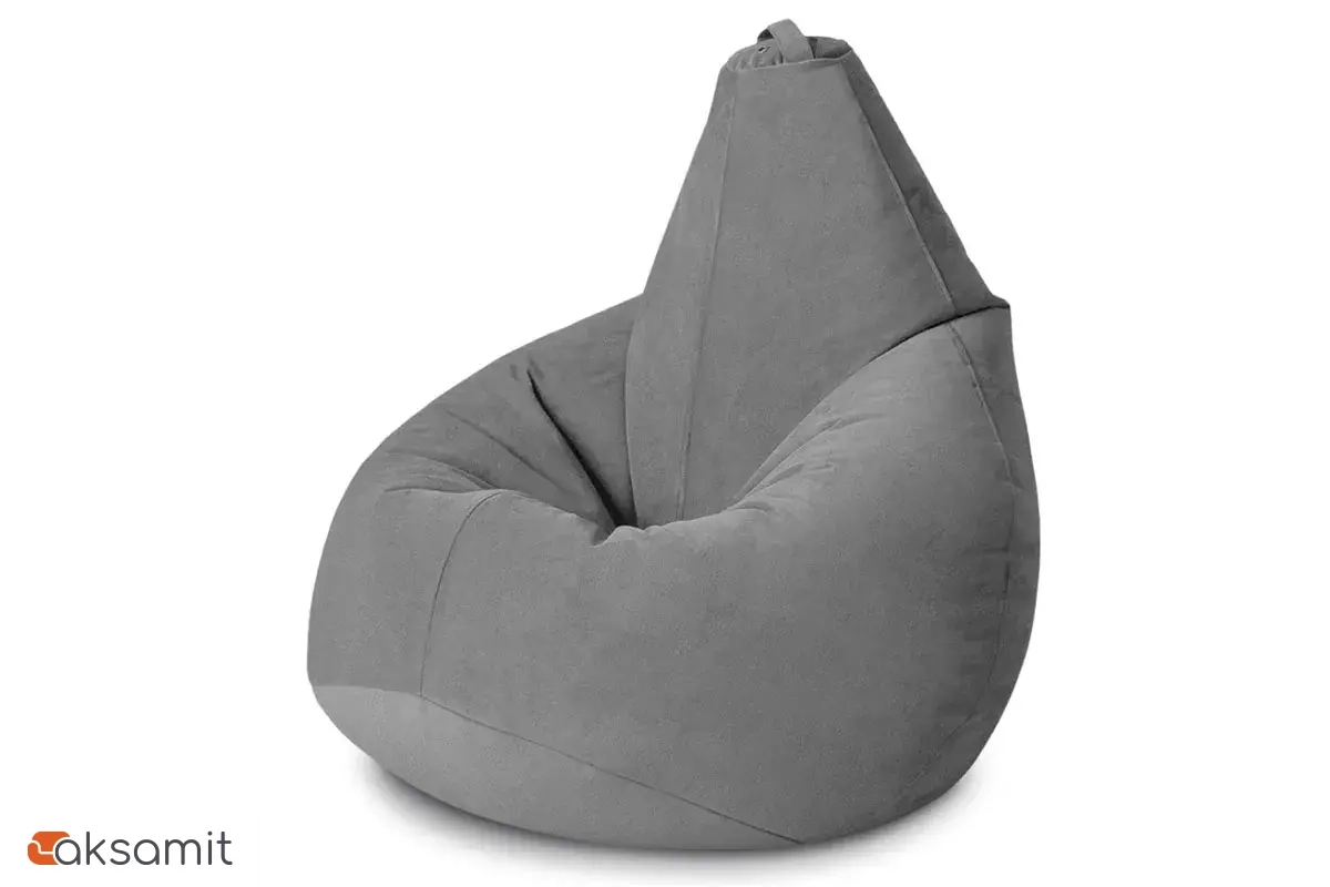 Кресло-мешок Груша Стандарт 3XL (Велюр / Сталь)