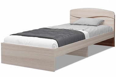 Кровать Валенсия без ящиков 120х200 (Ясень Светлый/Ясень Темный) 