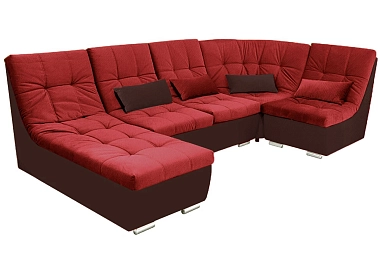 Угловой диван София 2 ДКУ латы Саванна Черри