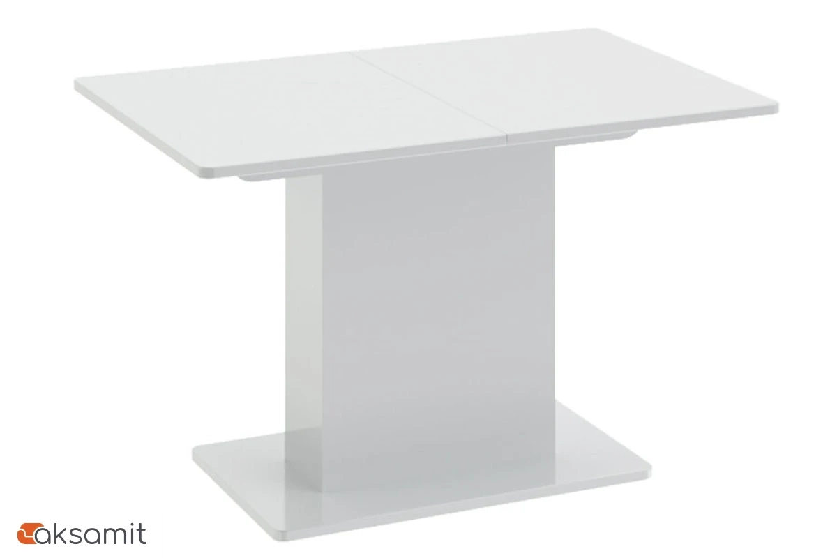 Стол обеденный Diamond тип 1 (1100х750) (Белый глянец)