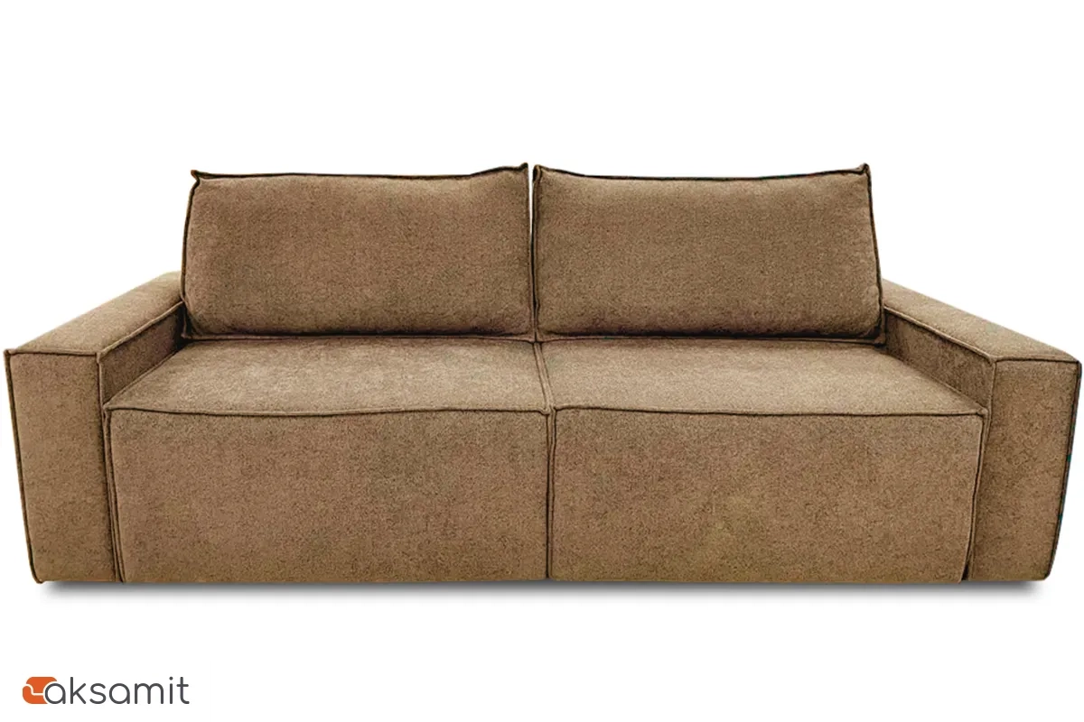 Диван Brick-3 S (Набивные подушки/Вывернутый) Гунин 2217-3 Коричнево-бежевый
