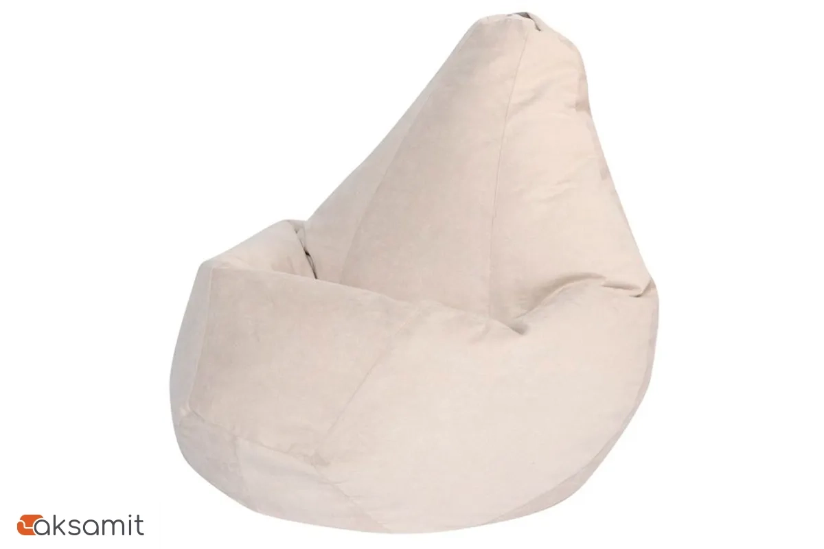 Кресло Мешок Груша (Светло-бежевый / Велюр) 4XL