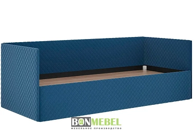 Кровать Афина 80х200 с ПМ (Ткань синяя)