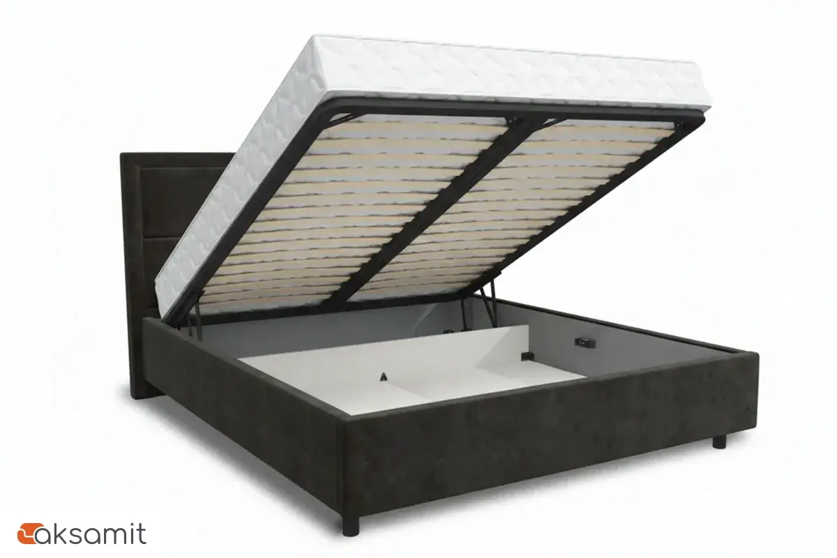 Кровать Квадро-3 с ПМ 160х200 (Тедди 20) 5 кат.