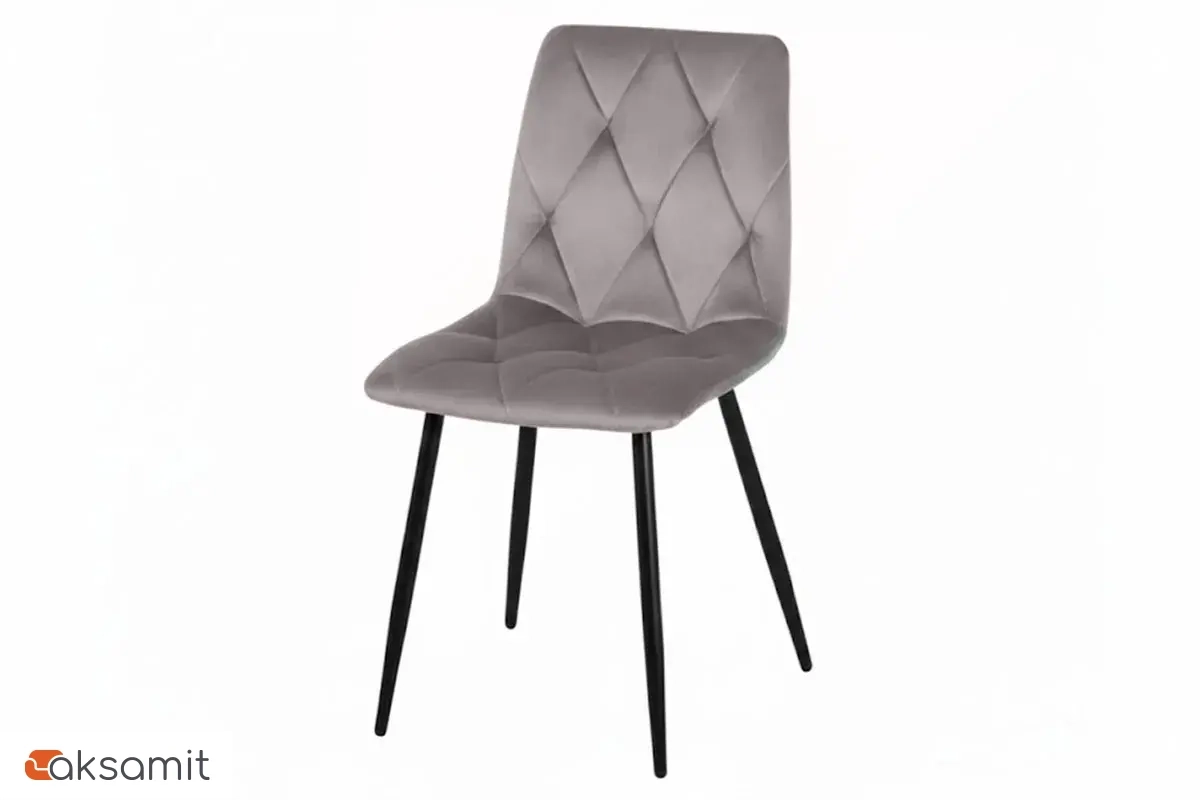 Стул Регги (Муар черный / Велюр Дрим Grey) СРП-066