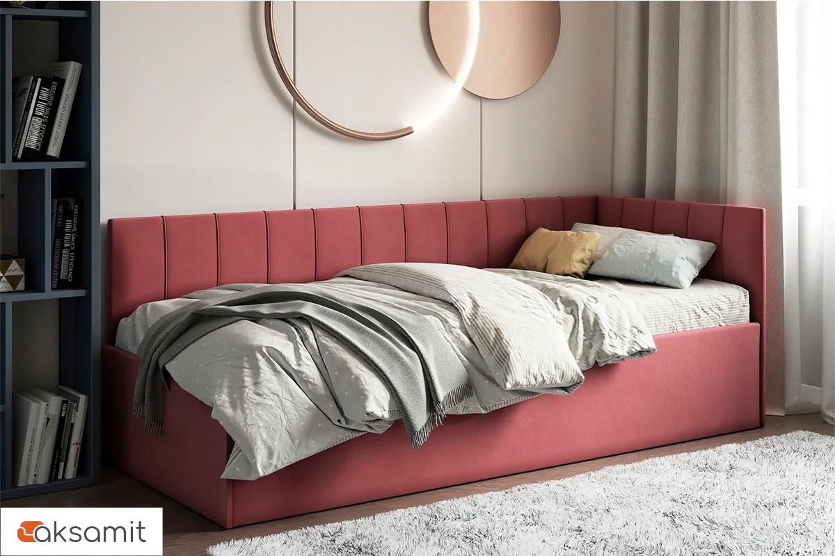 Кровать Мика с ПМ 80х200 универсальная Newtone ROSE (Розовый) Кровать Мика с ПМ 80х200 универсальная Newtone ROSE (Розовый)