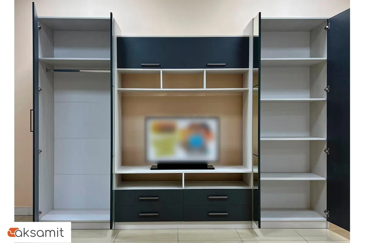 Гостиная Палермо-7 (Анкор белый/Графит)