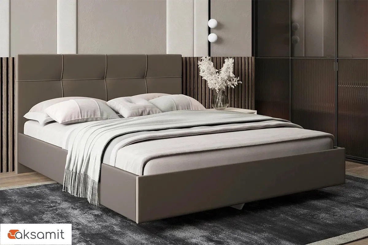 Кровать Kapriz с ПМ 160х200 (Newtone Cacao / Капучино) Кровать Kapriz с ПМ 160х200 (Newtone Cacao / Капучино)