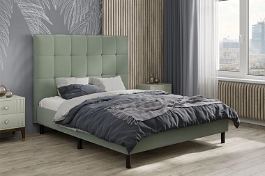 Кровать Клео с ПМ 160х200 (Ткань мятная)