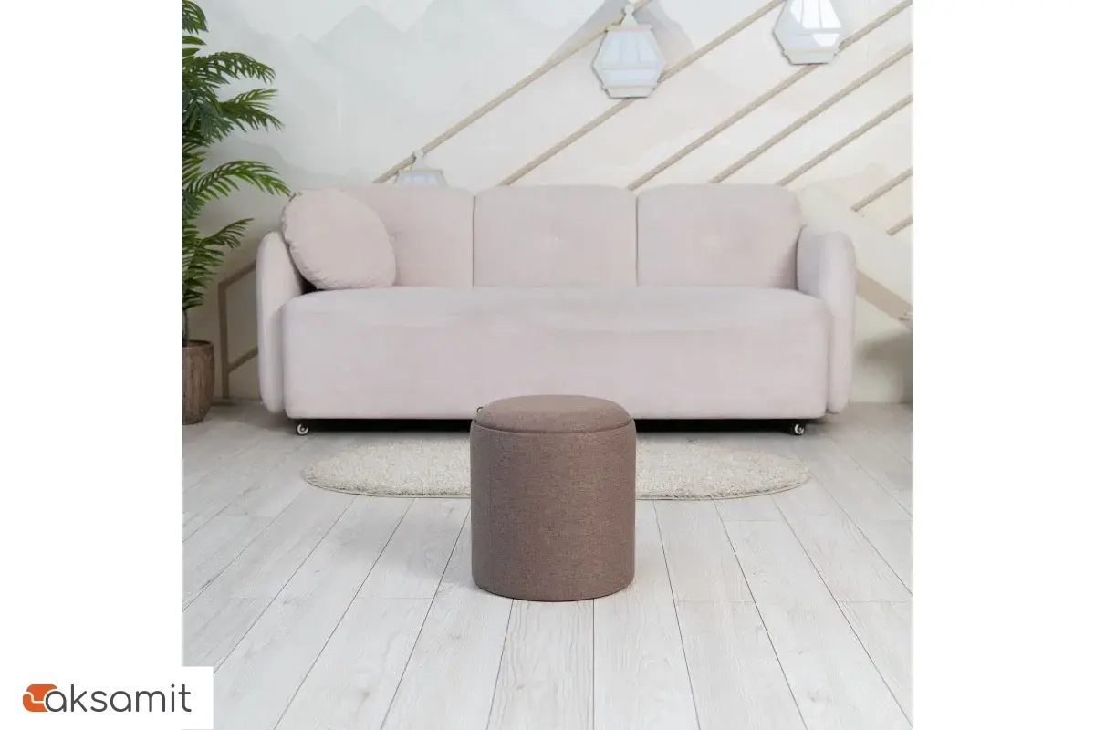 Пуф Грац Стандарт (Рогожка / Коричневый)