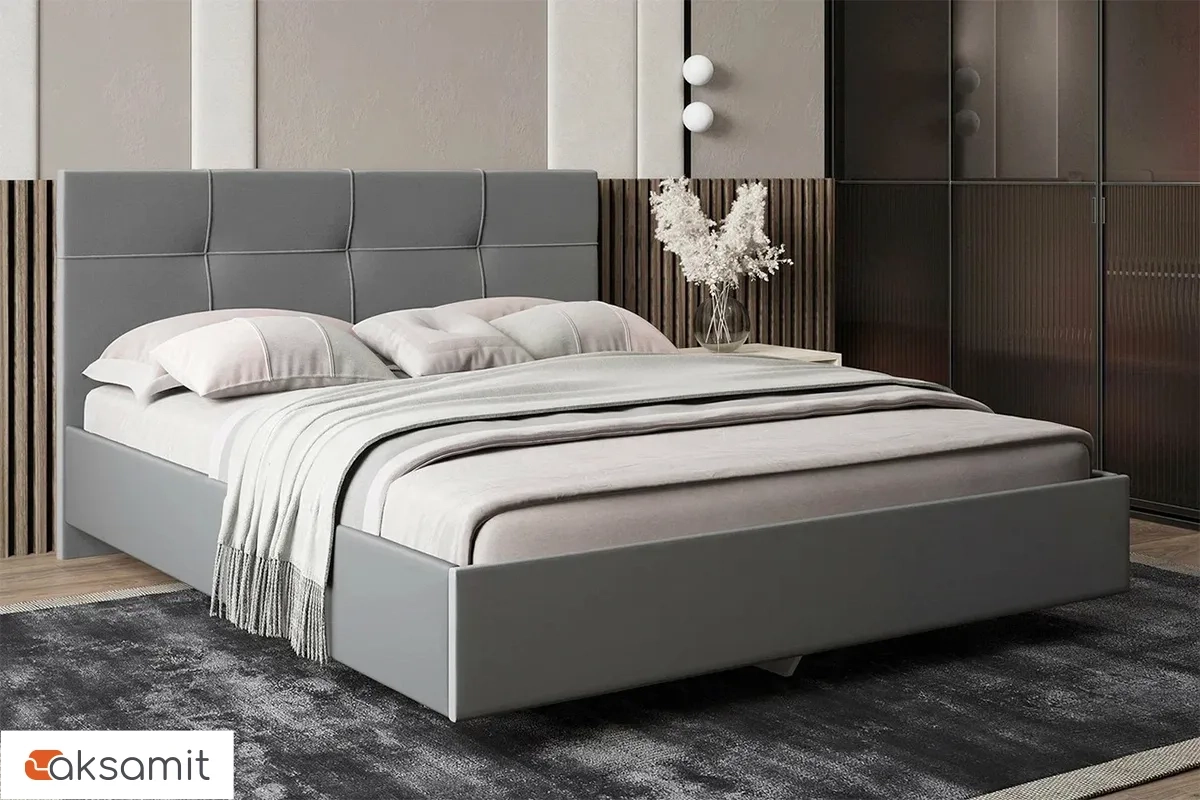 Кровать Kapriz с ПМ 160х200 (Newtone Light Grey / Светло-серый) Кровать Kapriz с ПМ 160х200 (Newtone Light Grey / Светло-серый)