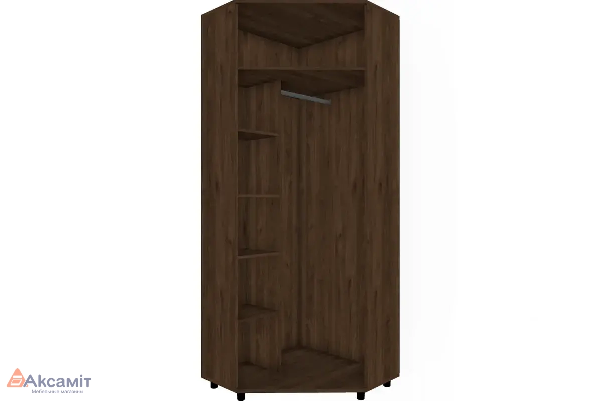 Шкаф для одежды и белья ШК-5015-ГТ-АМ (Гикори Джексон Темный/Антрацит Матовый)