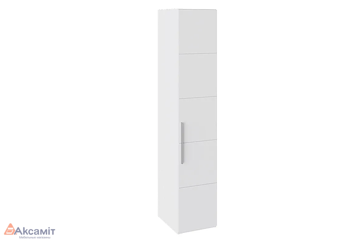 Наоми СМ-208.07.01 шкаф для белья стандарт белый глянец фото