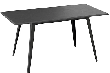 Стол обеденный Равенна Тип 1 (Черный муар/Серый бетон)