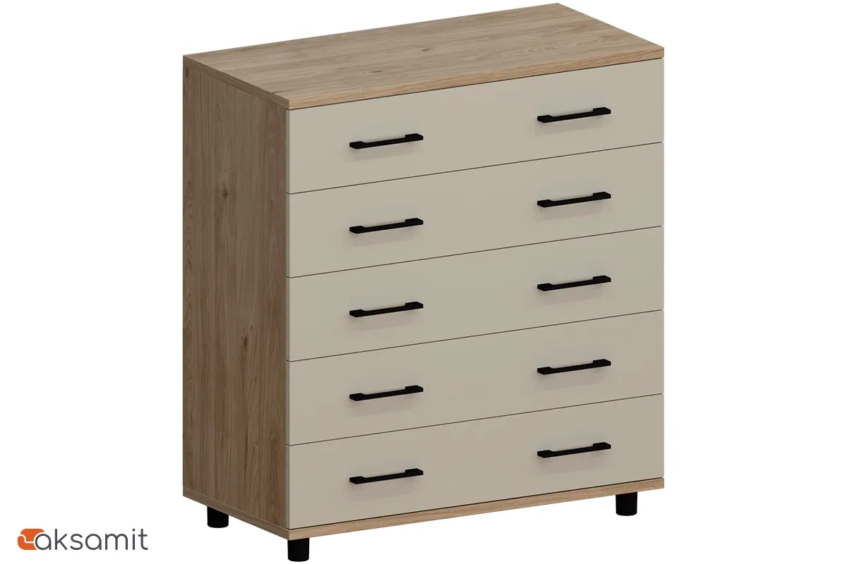 Комод КМ-5021-ГС-КМ (Гикори Джексон Светлый / Кашемир Матовый)