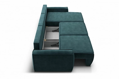 Модульный диван Тахо 2х-секционный с оттоманкой (Велютто 20)