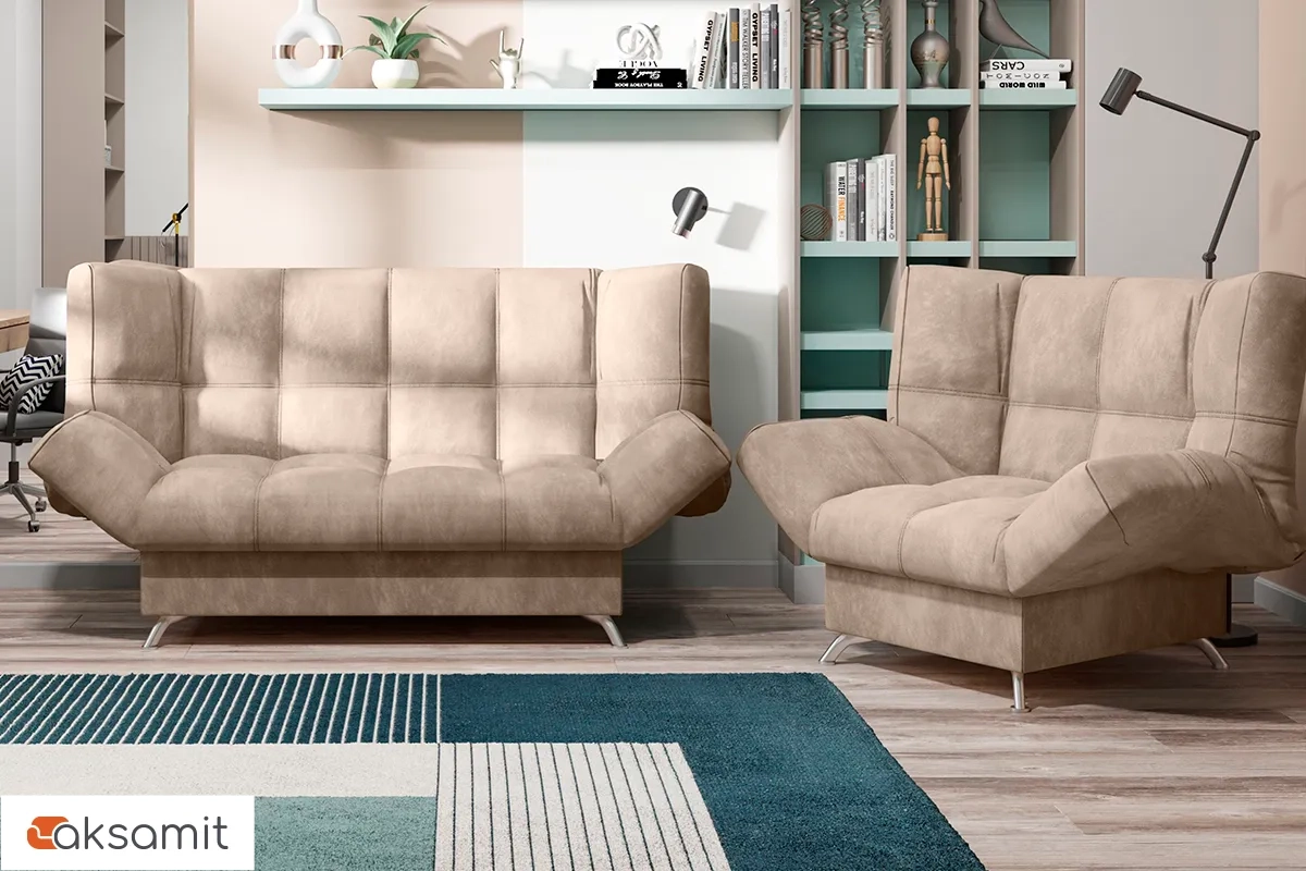 Диван-кровать Клик-кляк 8 ДК Регина-45.1 Teddy 305 Бежевый