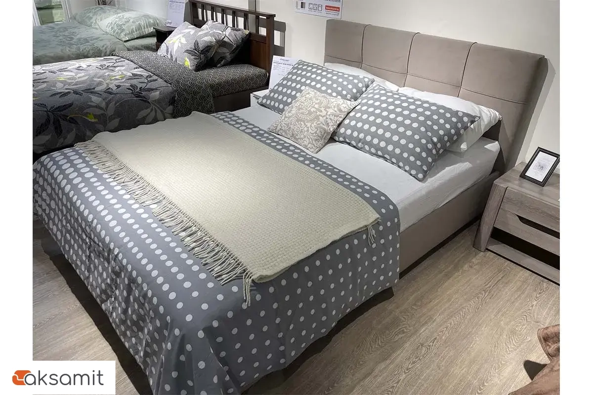 Кровать Каприз на латах 180х200 (Newtone CACAO (капучино)) Кровать Каприз на латах 180х200 (Newtone CACAO (капучино))