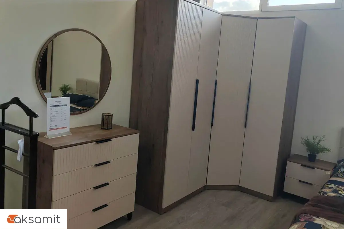 Шкаф 1-дверный для платья и белья Тоскана (Дуб Табачный/Бисквит)