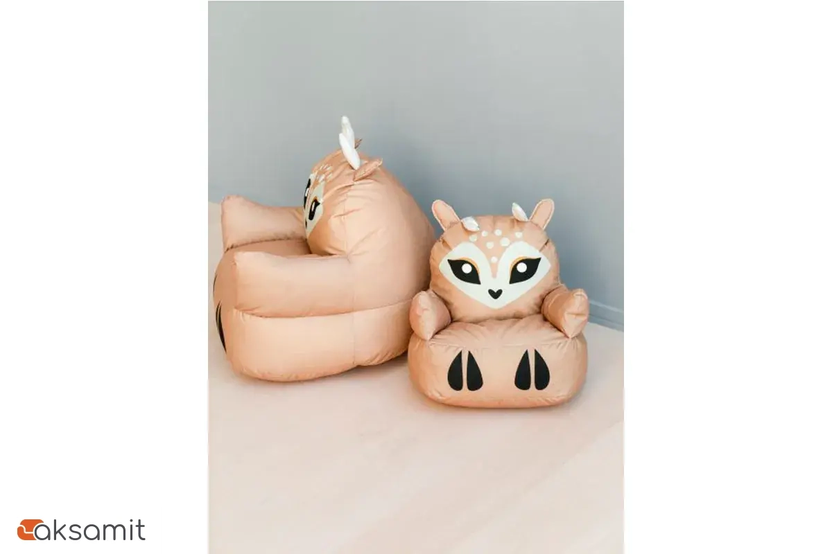 Пуфик Оленёнок L Бежевый