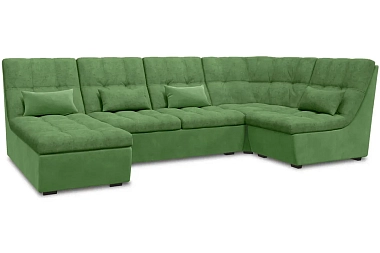 Угловой диван София 2 ДКУ 3Т латы Небби 245 Салатовый