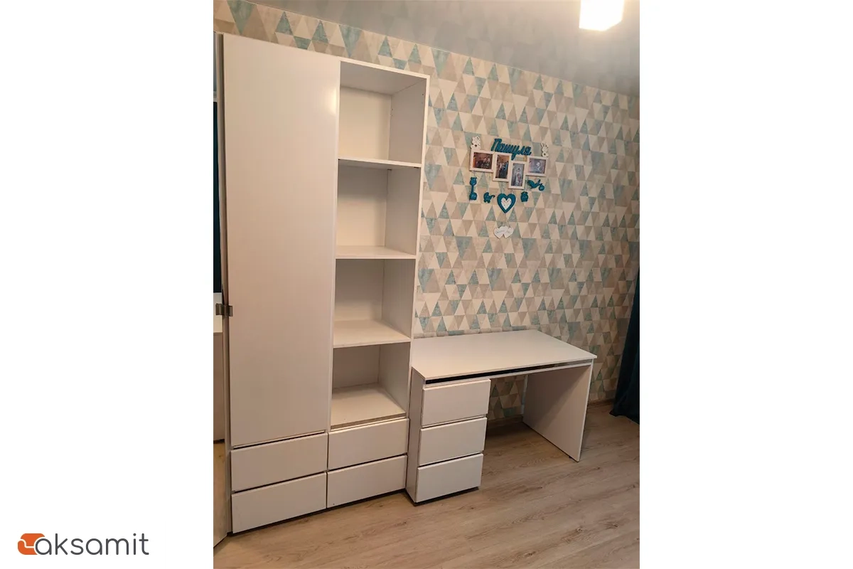 Стеллаж Линда 42 (Белый снег)