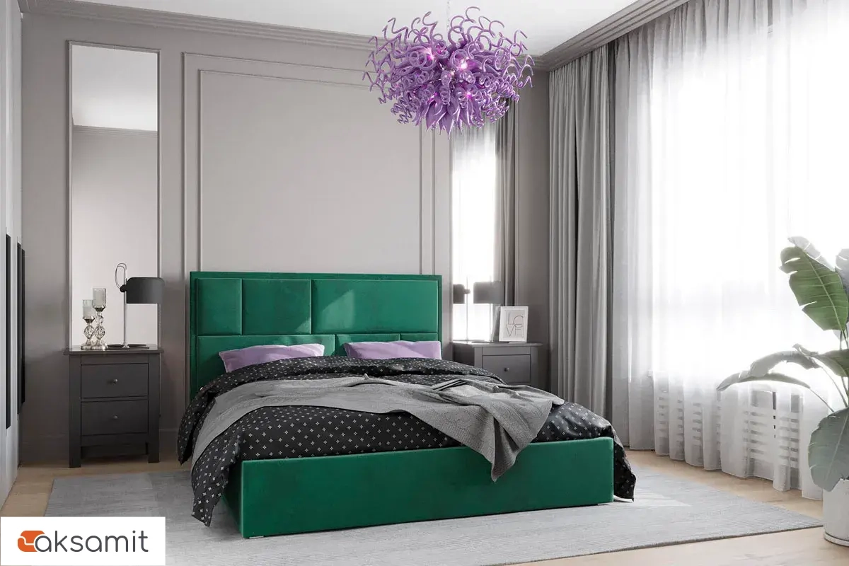 Кровать Madison без орт. основания 160х200 (Велюр/Зеленый) 72305909 Кровать Madison без орт. основания 160х200 (Велюр/Зеленый) 72305909